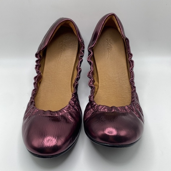 L.L. BEAN FOLDABLE METALLIC BALLET FLATS IN PURPLE SZ WOMEN’S 8.5M - Picture 6 of 8